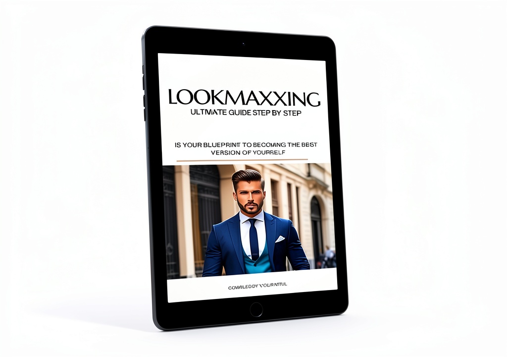 Installing Hair Loss Prevention Guide for Men Kindle Edition on a wooden desk