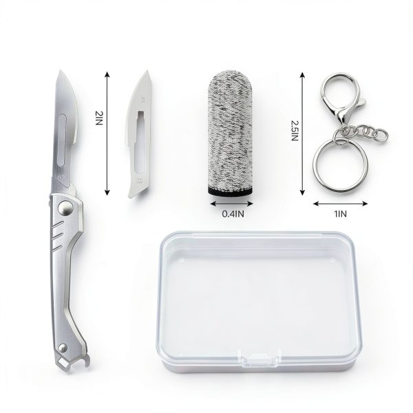 CRUIFU Bread Lame Scoring Tool Razor Blade Set Grey 1.4in-6
