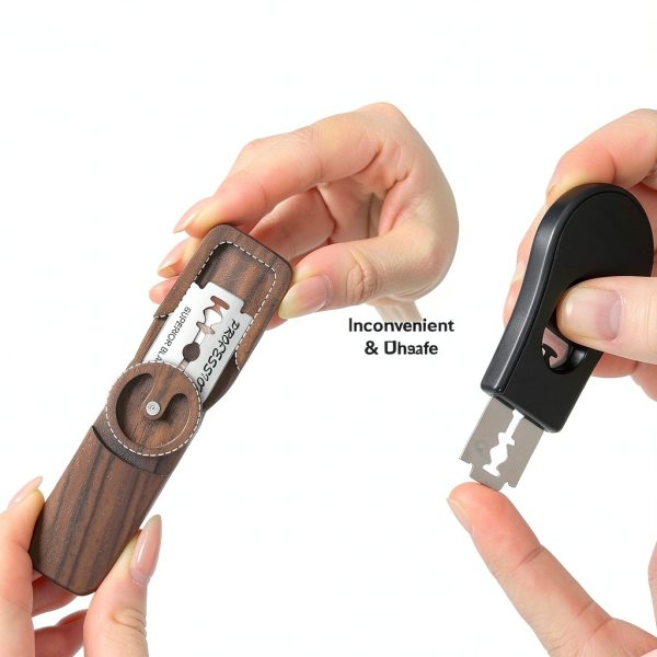 Magnetic Bread Lame HHZPAEK Scoring Tool with Turntable Black Walnut-2