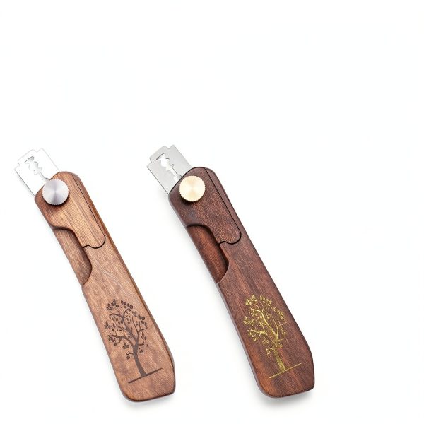 Uprichya Bread Lame Sourdough Scorer 1.7in Razor with Wood Handle-3