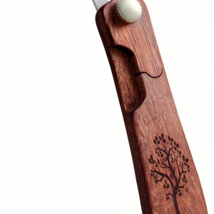 Uprichya Bread Lame Sourdough Scorer 1.7in Razor with Wood Handle-0