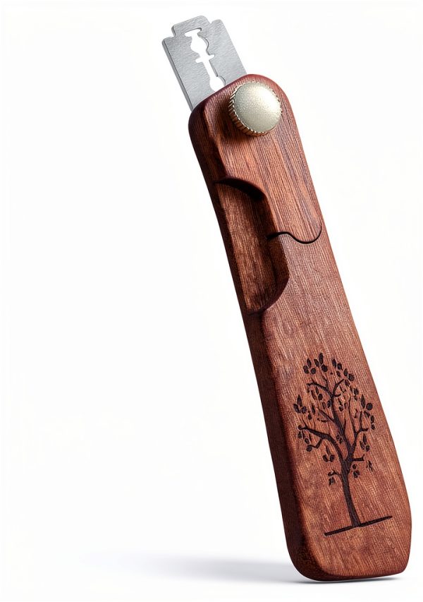 Uprichya Bread Lame Sourdough Scorer 1.7in Razor with Wood Handle-0