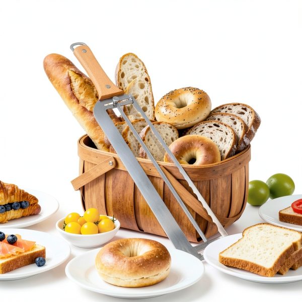 Adjustable Bread Slicer Solldgt – Steel Knife with Thickness Guide-8