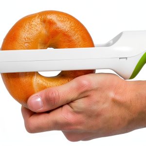 Bagel Knife by Urban Trend - Serrated Stainless Steel 2.5" Green/White-0