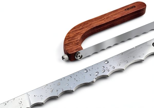XJHEYLZ Sourdough Bread Knife 16 Inch Serrated Steel Wooden Handle-2