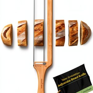 Bread Pilot Adjustable Bread Knife by keechee Steel Sharp Slicer-0