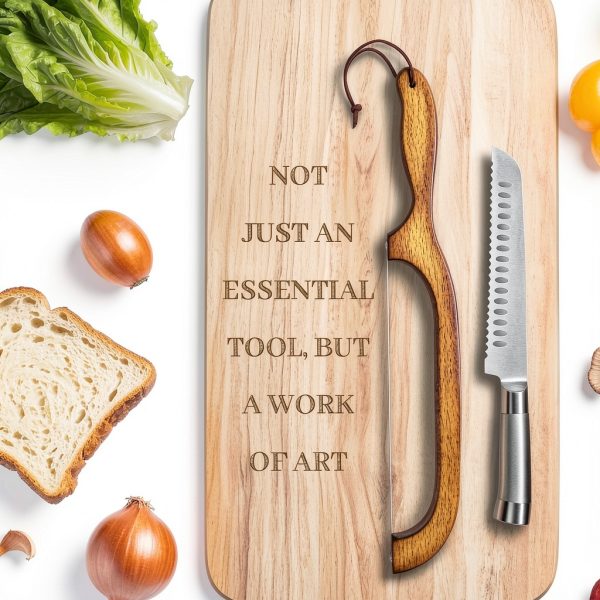 Sourdough Bread Knife by SeLucky 2-Pack Wood Handle-6