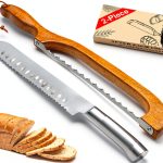 Sourdough Bread Knife by SeLucky 2-Pack Wood Handle-0